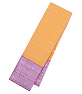 Sandal Handloom Korvai Kanchipuram Silk Saree With Half Diamond Motifs-KA14731