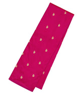 Pink Handloom Banarasi Silk Saree With Floral Buttas-BE1234