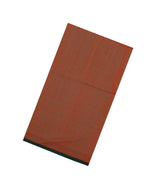 Rust Handloom Silk Cotton Saree With Zari Stripes-SC4060