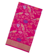 Pink Handloom Uppada Silk Saree With Meena Zari Motifs-UP0418