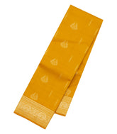 Mustard Woven Pure Silk Saree With Zari Buttas-EC2599