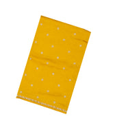 Yellow Woven Blended Silk Saree With Embroidered Floral Motifs-EN1833