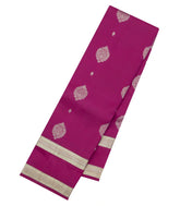 Magenta Woven Pure Silk Saree With Zari Buttas-EC2591