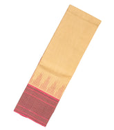Beige Handloom Rasipuram Cotton Saree With Contrast Border-RA2386