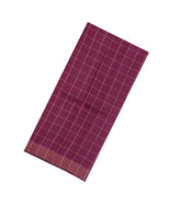 Chesnutt Pink Handloom Dupion Silk Saree With Checks & Printed Pallu-DS0595