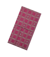 Chestnut Pink Woven Synthetic Dupion Saree With Checks & Contrast Pallu-SY0516