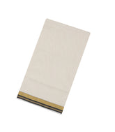 Off White Handloom Kerala Cotton Saree With Black Border-KEC1051