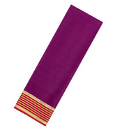 Dark Magenta Woven Mysore Silk Saree With Contrast Zari Border-MS3814