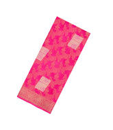 Pink Printed Synthetic Dola Silk Saree With Floral Motifs -SY0151