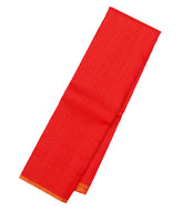 Red Handloom Kanchipuram Silk Saree With Zari Checks-KA12801