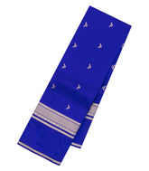 Blue Woven Pure Silk Saree With Zari Buttas-EC2584