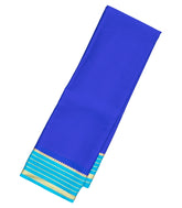 Blue Woven Mysore Crepe Silk Saree With Contrast Border-MS3171