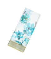 White Woven Synthetic Linen Saree With Printed Floral Motifs-BL3628