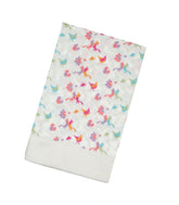 White Woven Satin Crepe Saree With Jamdani Bird Motifs-EN1644