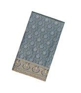 Navy Blue Woven Pure Silk Saree With Floral & Hand Embroidered Motifs-EN1803