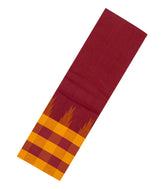 Crimson Handloom Rasipuram Cotton Saree With Contrast Checked Border-RA2436