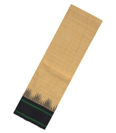 Beige Handloom Rasipuram Cotton Saree With Contrast Silk Border-RA2373