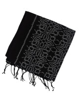 Black Handloom Orissa Cotton Saree And Tie & Dye Motifs