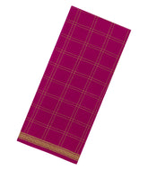 Magenta Woven Mysore Silk Saree With Pure Zari Checks -MS3277