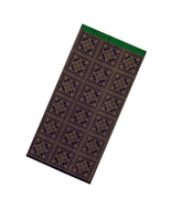 Dark Green & Black Handloom Soft Silk Saree With Stripes & Floral Motifs-SO4586