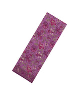 Burgundy Printed Crepe Silk Saree With Floral Motifs-PS0918