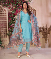 Sky Blue Casual kurta Set:RC5538