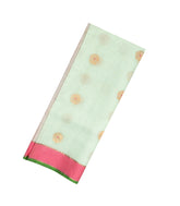 Light Green Handloom Kota Silk Saree With Meena Floral Buttas-KO1033