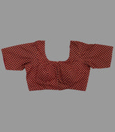 Maroon Polka Dot Blouse