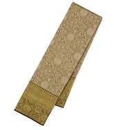 Gold Woven Tissue Silk Saree With Floral Zari Motifs-KA15547