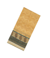 Yellow Woven Chanderi Cotton Saree With Printed Floral Motifs-CC1275