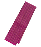 Magenta Handloom Kanchipuram Silk Saree With Zari Checks-KA12591