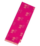 Peach Mysore Georgette Silk Saree With Floral Buttas-MS2976