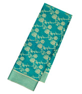 Sea Green Mysore Georgette Silk Saree With Floral Vine Motifs-MS2981