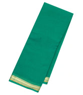 Sea Green Mysore Georgette Silk Saree With Floral Zari Border-MS2994