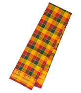 Multi Colour Handloom Kanchipuram Silk Saree With Checks