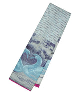 Aquamarine Handloom Kanchipuram Silk Saree With Swan Motifs