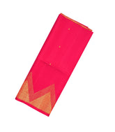 Peach Handloom Soft Silk Saree With Diamond Motifs-SO3957