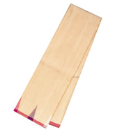 Sandal Handloom Tissue Kanchipuram Silk Saree With Temple Border