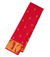 Crimson Handloom Krishnapuram Silk Saree With Buttas-KA12154