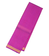 Pink Handloom Kanchipuram Silk Saree With Silk Checks-KA12090