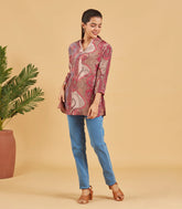 Multi colour Abstract Printed Short Top