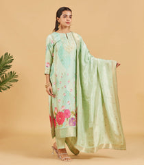 Pastel Green Festive Kurta Set