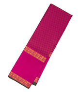 Pink Handloom Kanchipuram Silk Saree With Payadi Checks-KA12103
