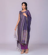 Violet Printed Festive Kurta Set-RC5577
