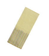 Light Yellow Woven Banarasi Khaddi Georgette Silk Saree With Stripes-BE1946