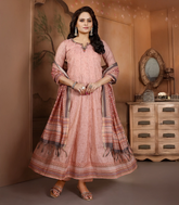 Light Pink Casual Anarkali Set: RC5524