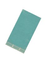 Turquoise Woven Blended Satin Tissue Saree With Embroidered Stone Work-BL4868
