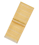 Yellow Woven Banarasi Organza Silk Saree With Stripes-BE1682