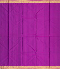Purple Handloom Silk Saree With Corner Mango Buttas -KA12623