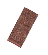 Maroon Handloom Chanderi Cotton Saree With Printed Geometric Motifs-CC1220